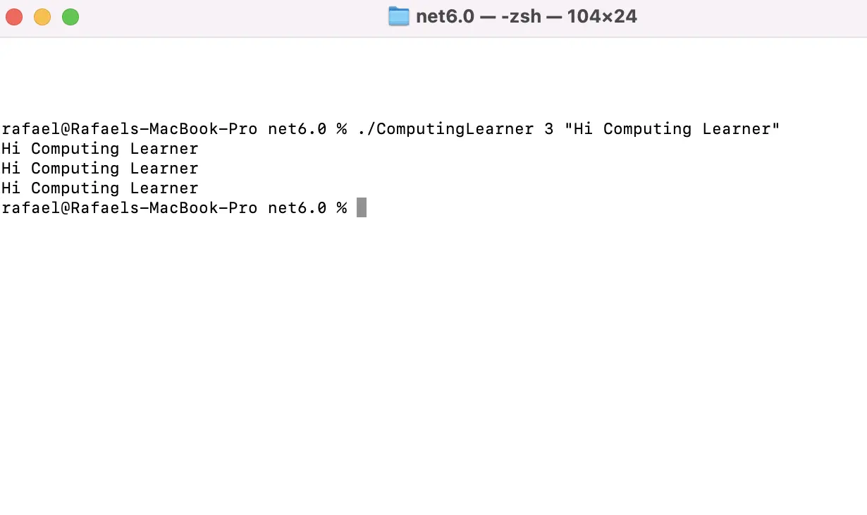 Command Line Arguments In A C Console Application Computing Learner