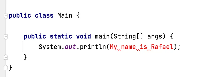 Programming syntax error