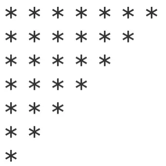 Triangle of stars pattern I