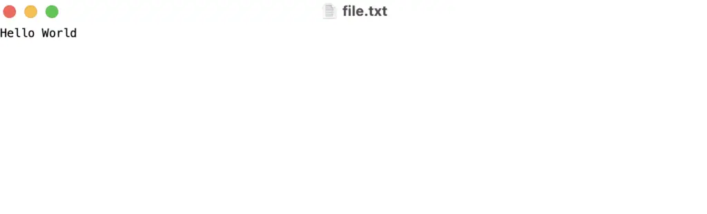 text file example 1
