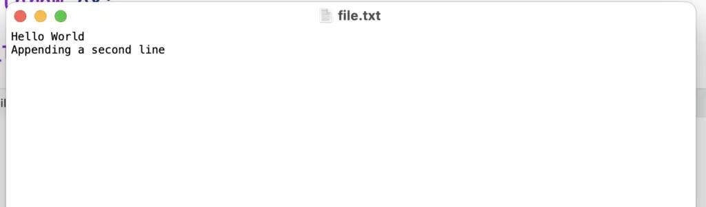 text file example 2